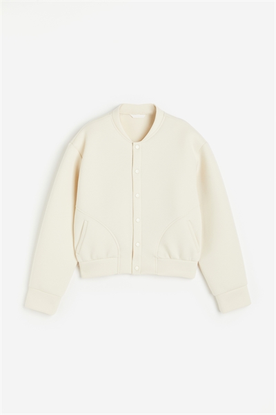 Куртка-бомбер из джерси оверсайз 1225009003