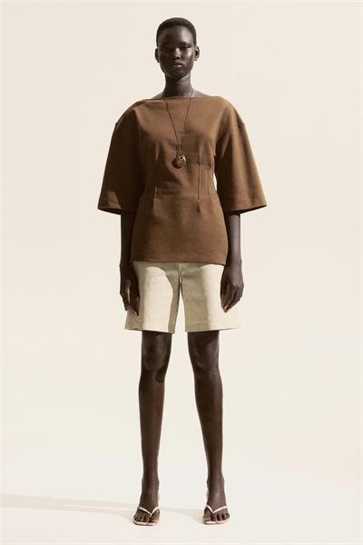 Футболка с заниженной талией 1274577006