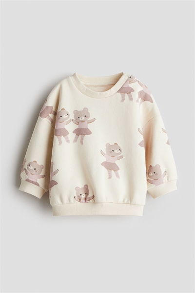 Толстовка с набивным рисунком и ворсом внутри 1293997005