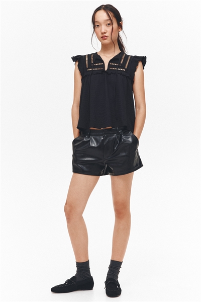 Топ из текстурированного трикотажа 1300096002