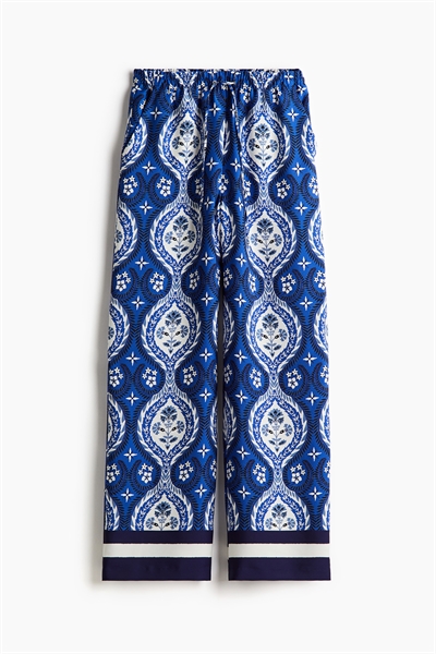 Широкие брюки на резинке 1234697010