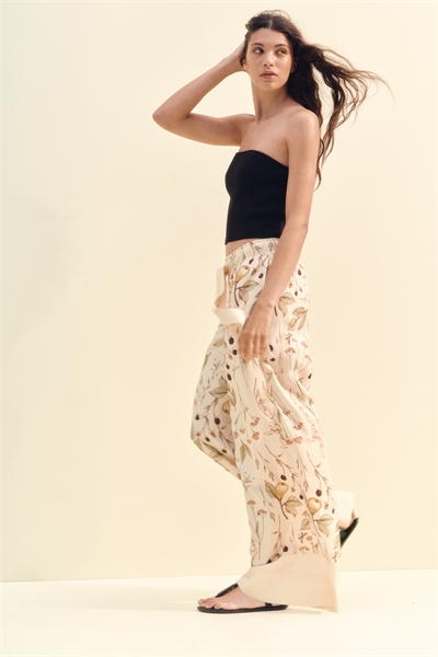 Брюки с широким поясом 1290779006