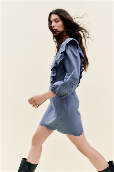 Платье с отделкой бродери англез 1299922001