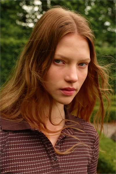 Рубашка-поло из ребристого трикотажа 1308149001