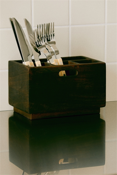 Держатель для столовых приборов из дерева манго 1285709001