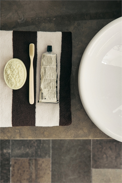 Полосатое полотенце для рук 1205446019