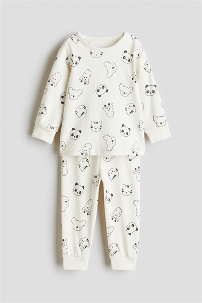 Пижама из хлопка с принтом 1143149030