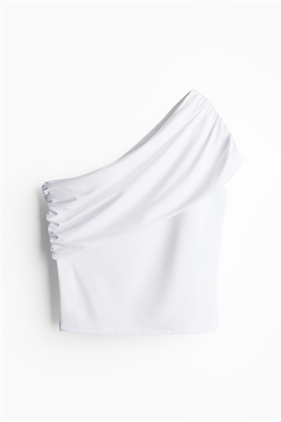 Топ на одно плечо с откидным краем 1254681002