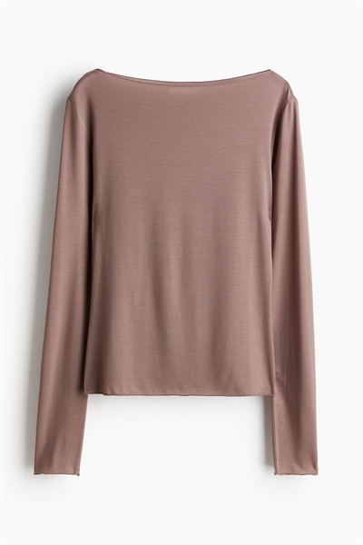 Топ из гладкого трикотажа 1243233003