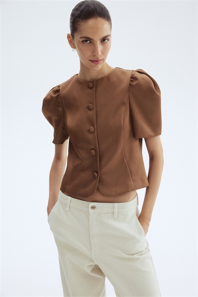 Блузка с пышными рукавами 1302511004