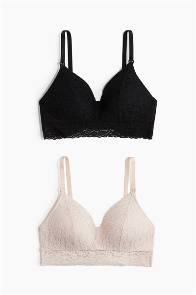 Бюстгальтеры для кормящих матерей с мягкими подушечками MAMA 2 шт. 1074171008