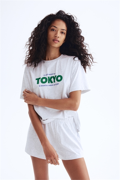 Пижама с принтом 1229130013