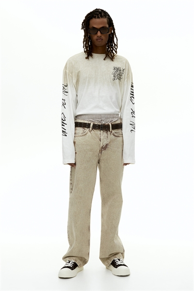 Джинсы свободного кроя 1304097003