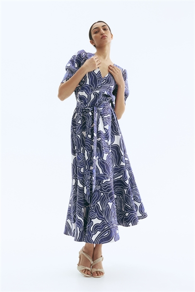 Платье из узорчатой саржи 1297789001