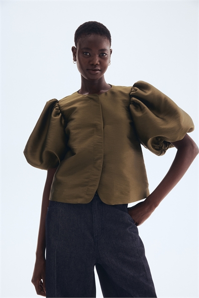 Блузка с воздушными рукавами 1243075044