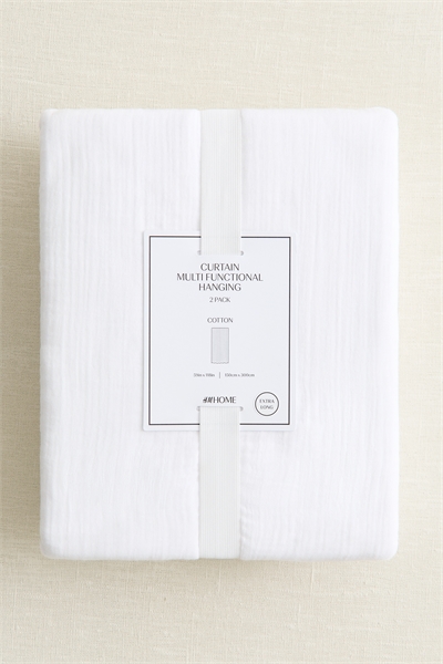 Длинные муслиновые шторы в упаковке по 2 штуки 1268296001