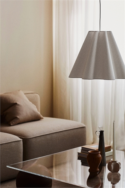 Подвесной светильник из льняного бленда 1257788001