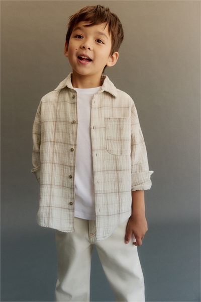 Рубашка из хлопкового муслина 1290590001