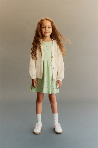 Хлопковое платье с принтом 1245392019