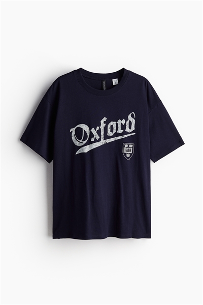 Футболка с принтом в стиле оверсайз 1242503001