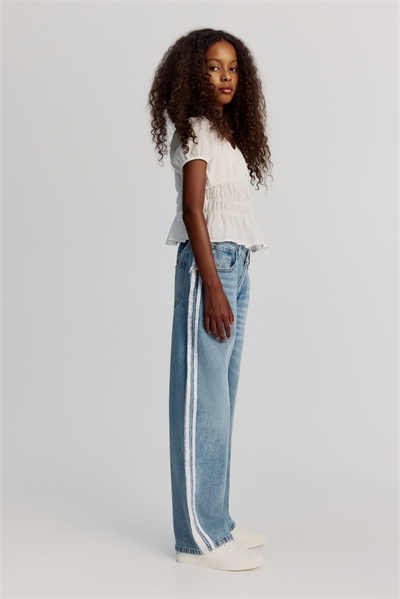 Хлопковая блузка с резинкой 1290419001