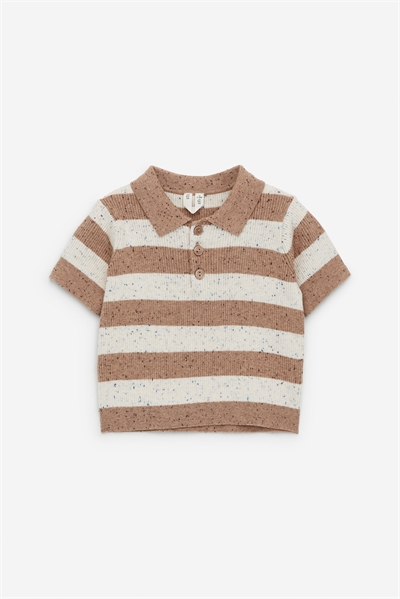 Рубашка-поло с ребристой вязкой 1262351001