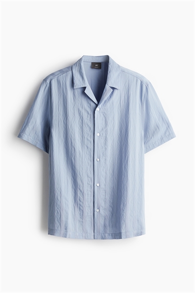 Курортная рубашка с текстурным плетением Regular Fit 1224975004