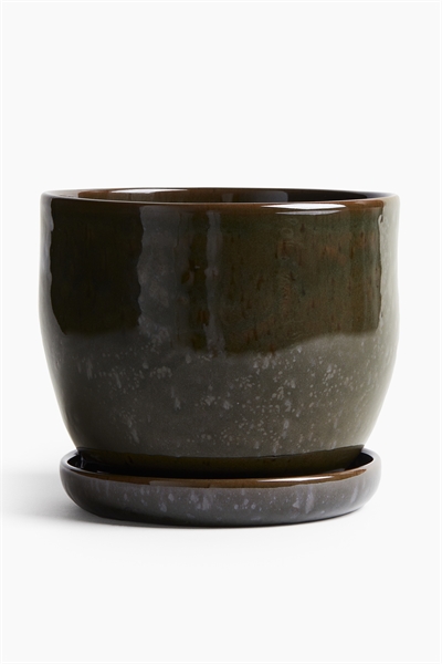 Терракотовый горшок для растений и блюдце 1121173009