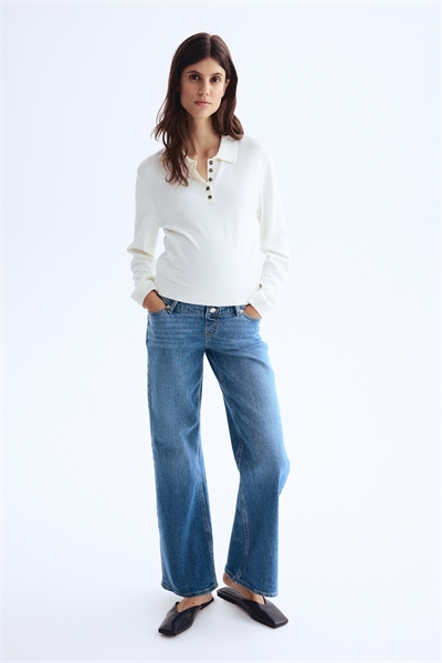 Широкие джинсы MAMA 1226565028