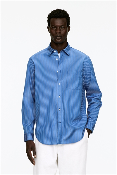 Расслабленная поплиновая рубашка 1255889005