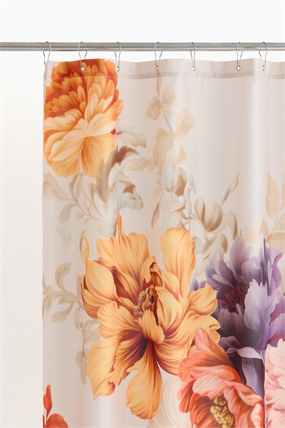 Занавеска для душа из тафты с узором 1284363001