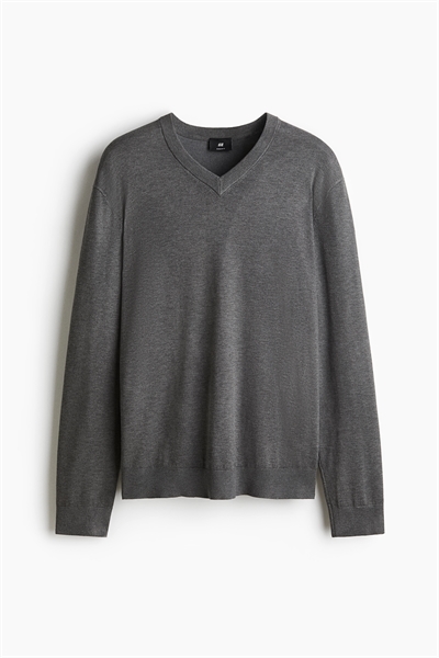 Джемпер из тонкого трикотажа Regular Fit 1287895006