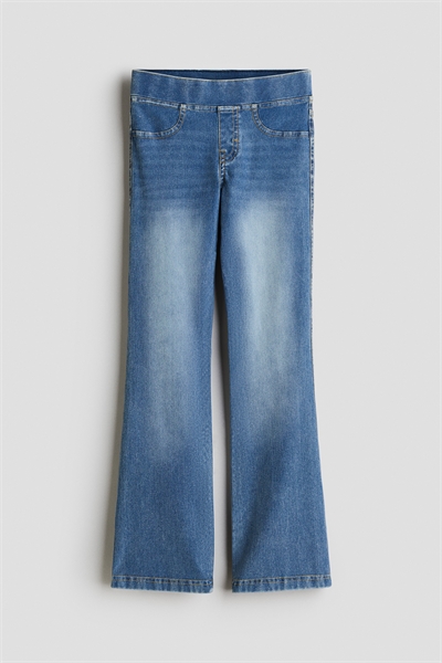 Расклешенные джеггинсы из джинсовой ткани 1291061003