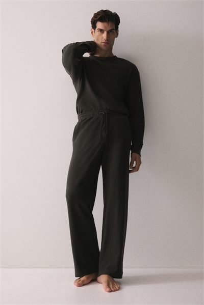 Верх и низ пижамы из вафельного хлопка 1294384002