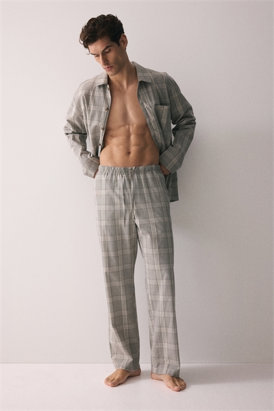 Пижамная рубашка и нижняя часть из поплина 1294393001