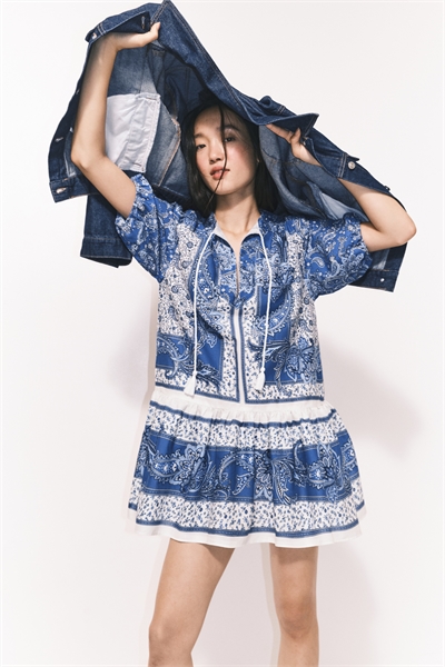 Платье с расклешенным верхом 1295461001