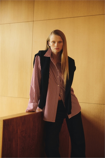 Рубашка из поплина в стиле оверсайз 1297196001