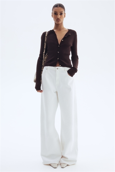 Кардиган с ребристой вязкой 1299196001