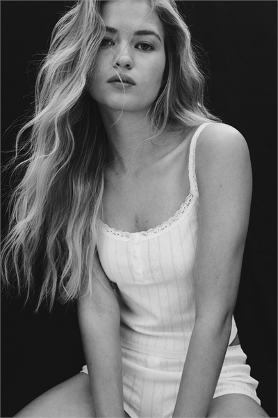 Топ на бретельках из хлопкового пуантелье 1301590001