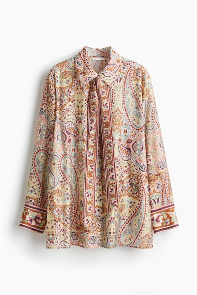 Рубашка с завязывающимся вырезом 1310909001