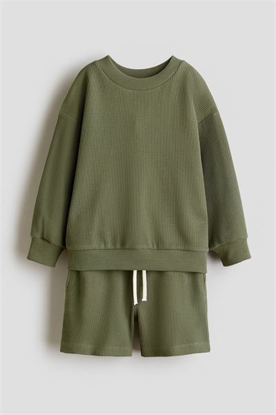 Комплект из 2 частей из вафельного хлопка 1314083002