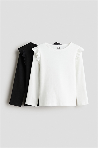 Топы из ребристого хлопка в упаковке из 2 штук 1250055007