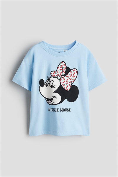 Хлопковая футболка с узором 1316636001