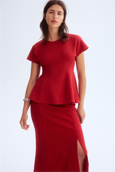 Расклешенный топ из тонкого трикотажа 1305878001