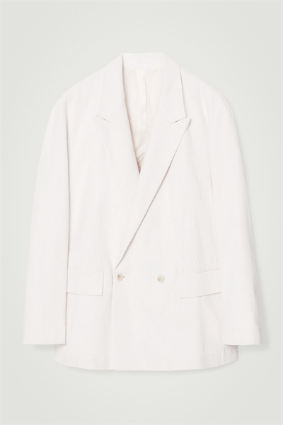 Двубортный джинсовый блейзер свободного кроя 1235218001