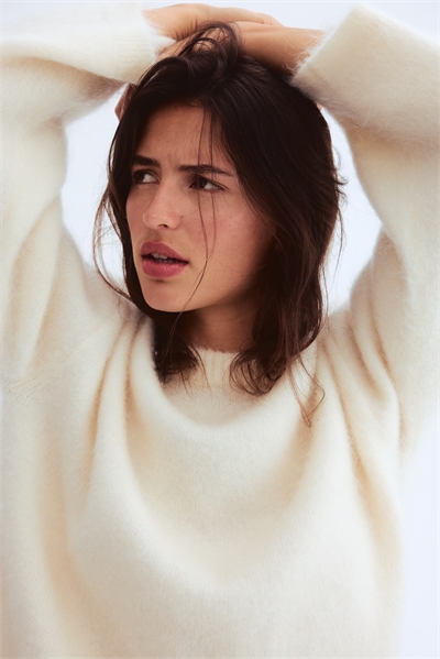 Джемпер из мохеровой смеси в стиле оверсайз 1247926006