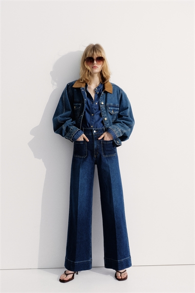 Широкие высокие джинсы 1261750008