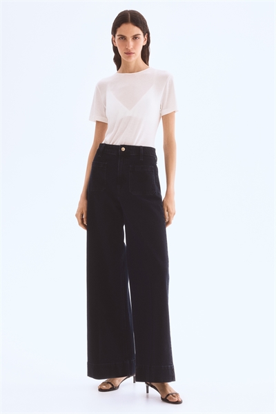 Широкие высокие джинсы 1261750012