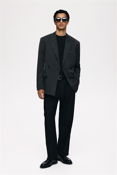 Двубортный пиджак с расслабленной посадкой 1276327004