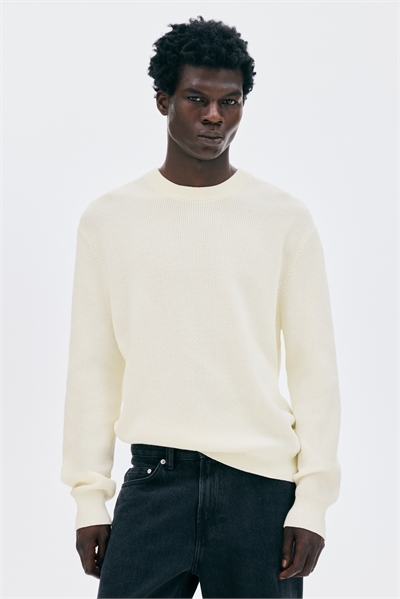 Джемпер с ребристой вязкой Regular Fit 1286505002